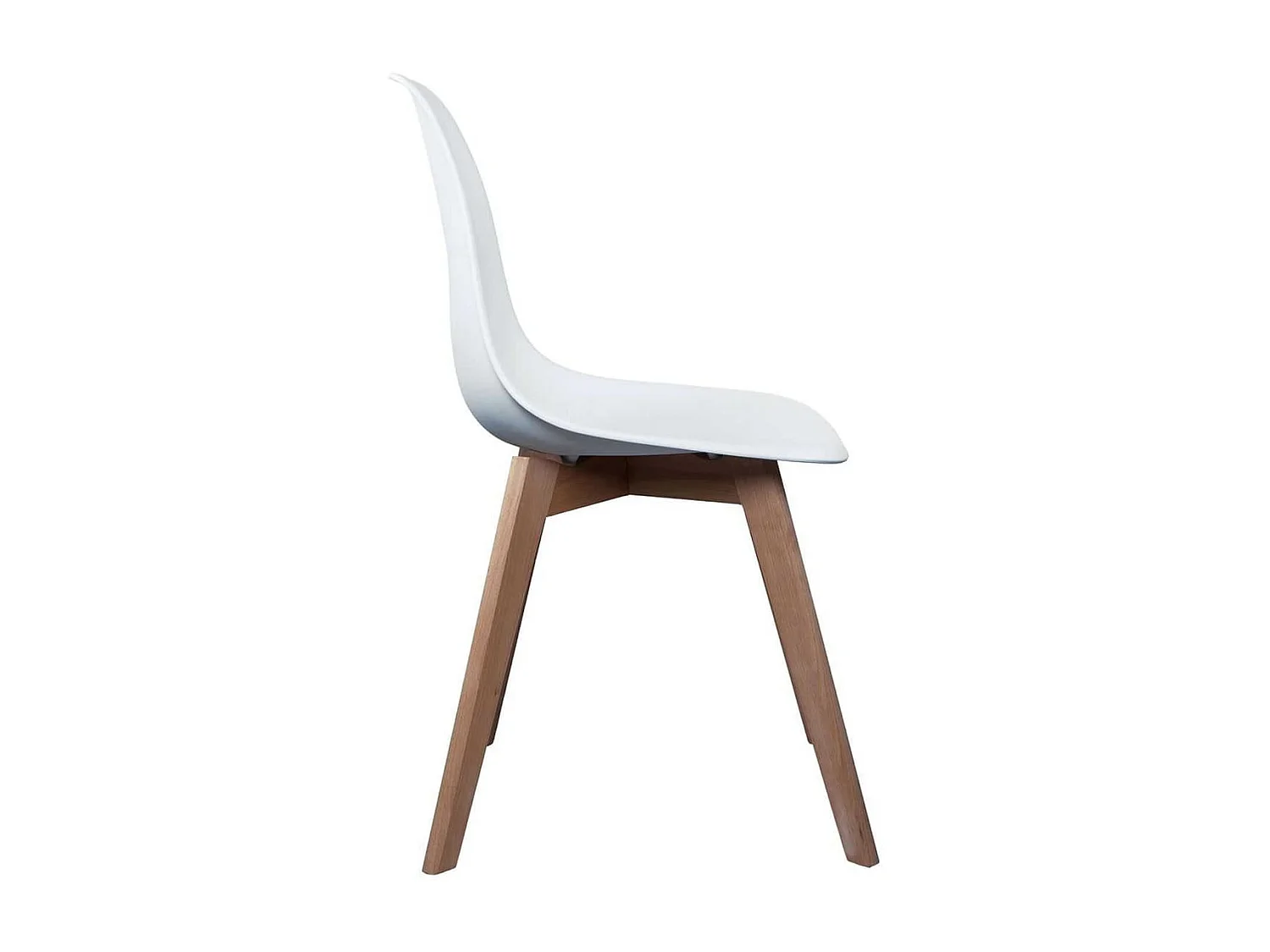 MELYA - Lot de 4 Chaises Scandinaves Blanches