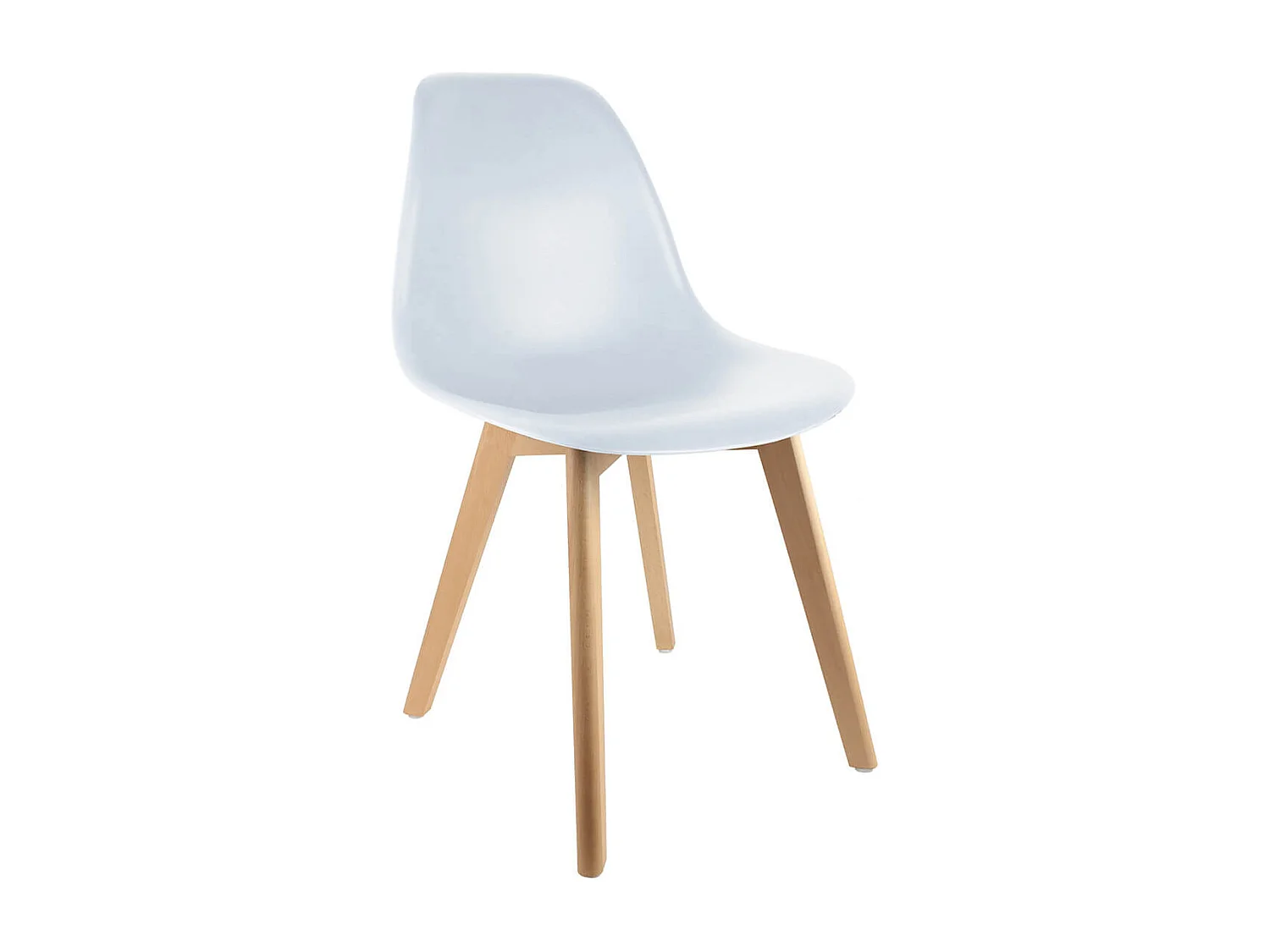 MELYA - Lot de 4 Chaises Scandinaves Blanches