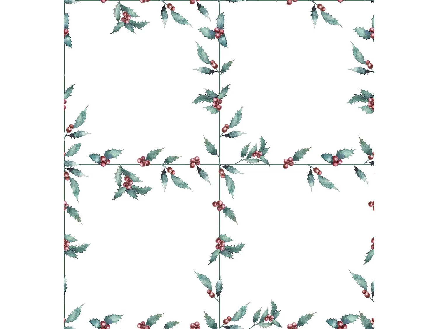 Camino de mesa terciopelo White Christmas 1 50x145 cm