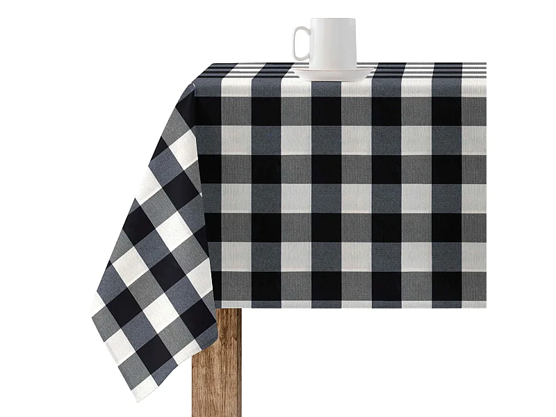 Mantel resinado antimanchas Cuadros 550-319 - 155x155 cm