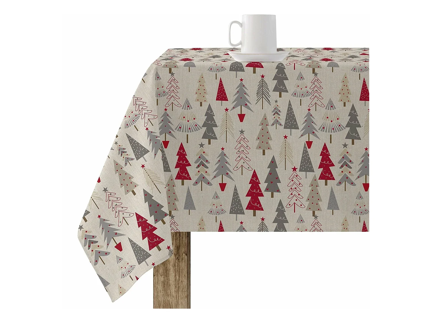 Nappe enduite anti-taches Merry Christmas 31 250x140 cm