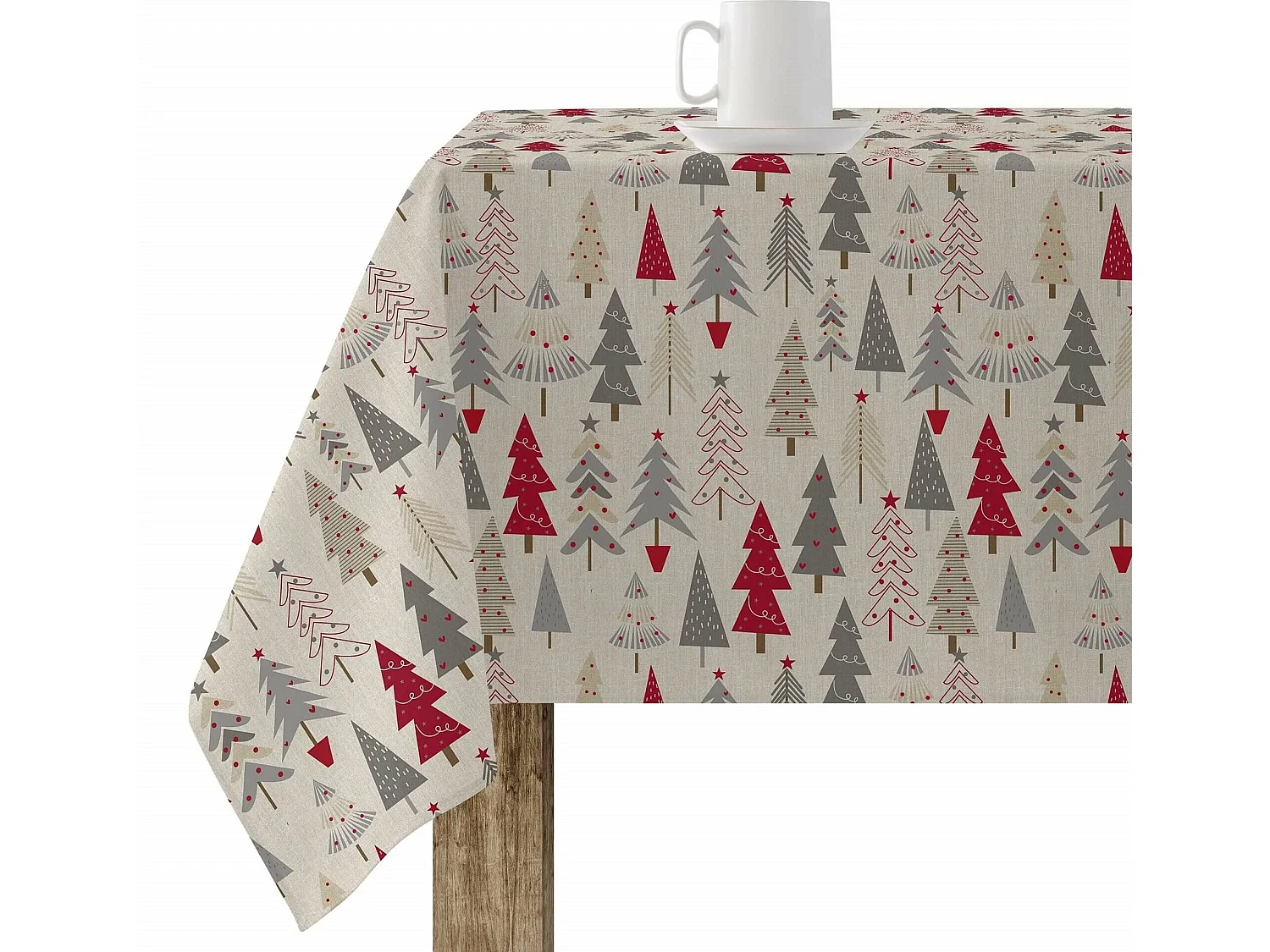 Mantel resinado antimanchas Merry Christmas 31 250x140 cm