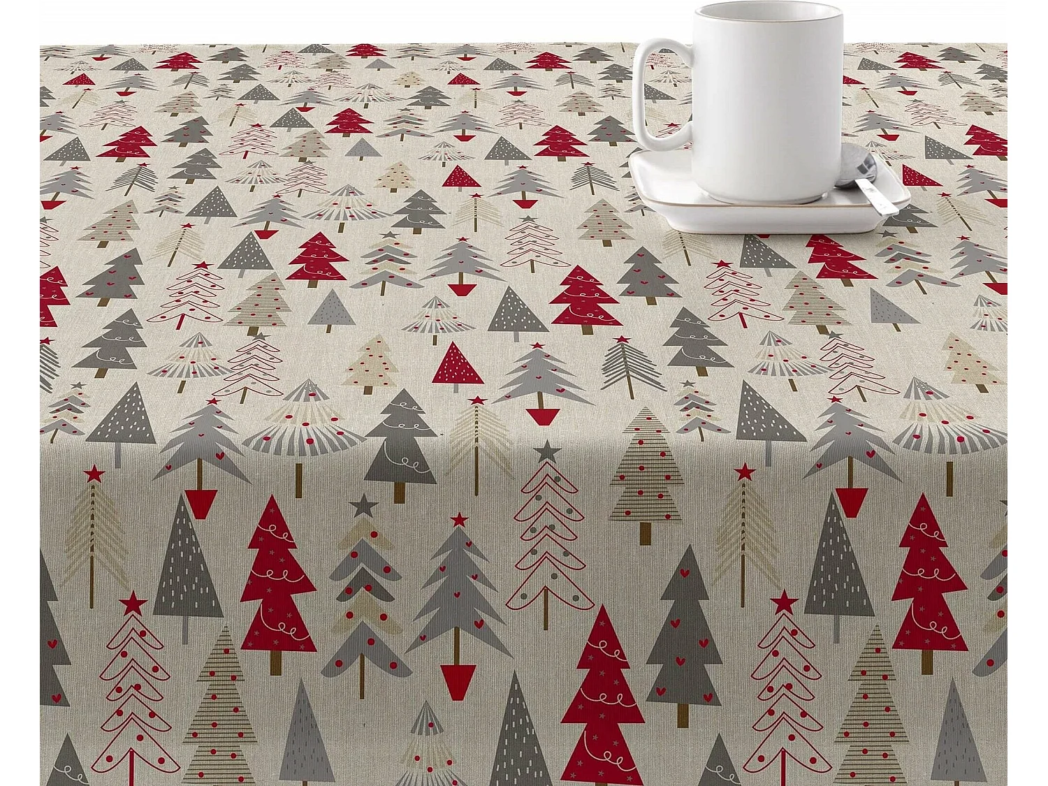 Mantel resinado antimanchas Merry Christmas 31 250x140 cm