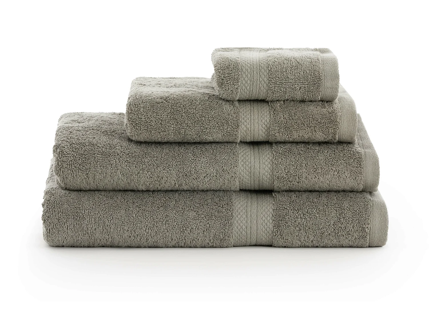 Toalla 100% algodÃ³n peinado 650 gr. Army Green - 100x150