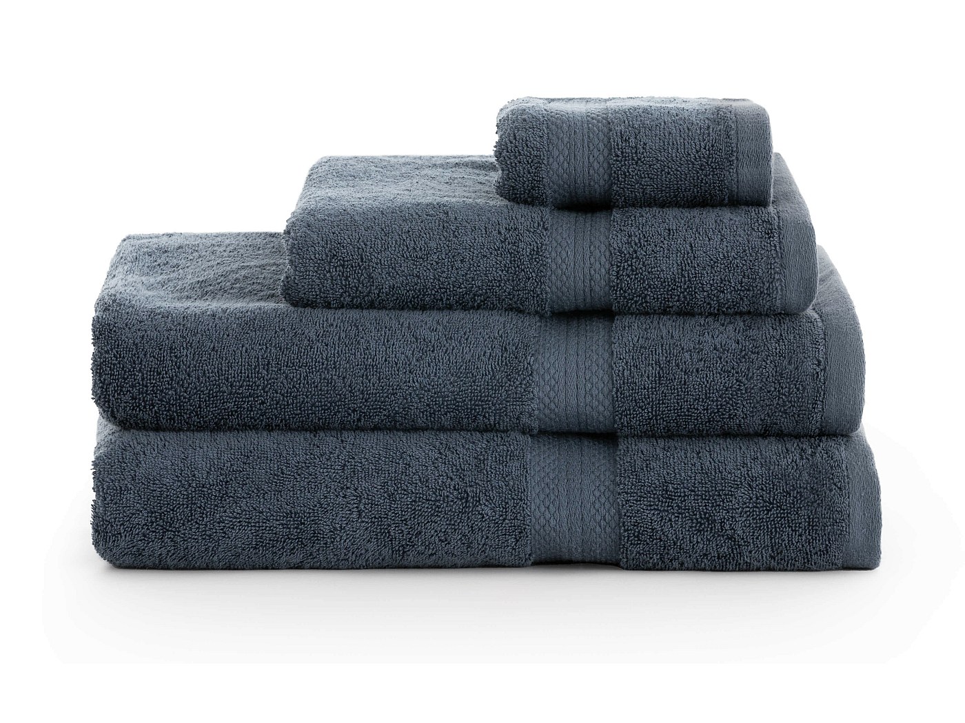 Floordirekt Serviette 100 % Coton, 49 X 98 Cm, Noire, Certifiée Oeko