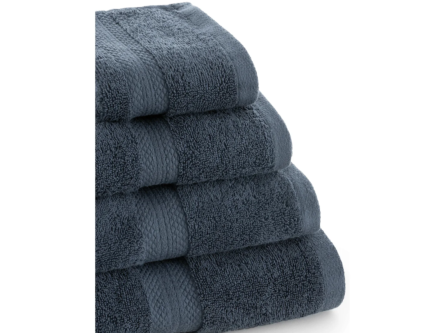 Toalla 100% algodÃ³n peinado 650 gr. Denim Blue - 50x100 (2 unidades)