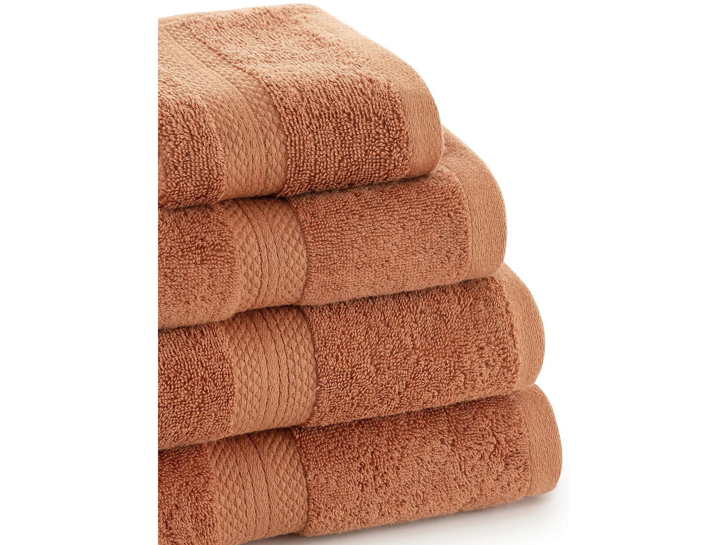 Toalla 100% algodÃ³n peinado 650 gr. Burnt Orange - 100x150