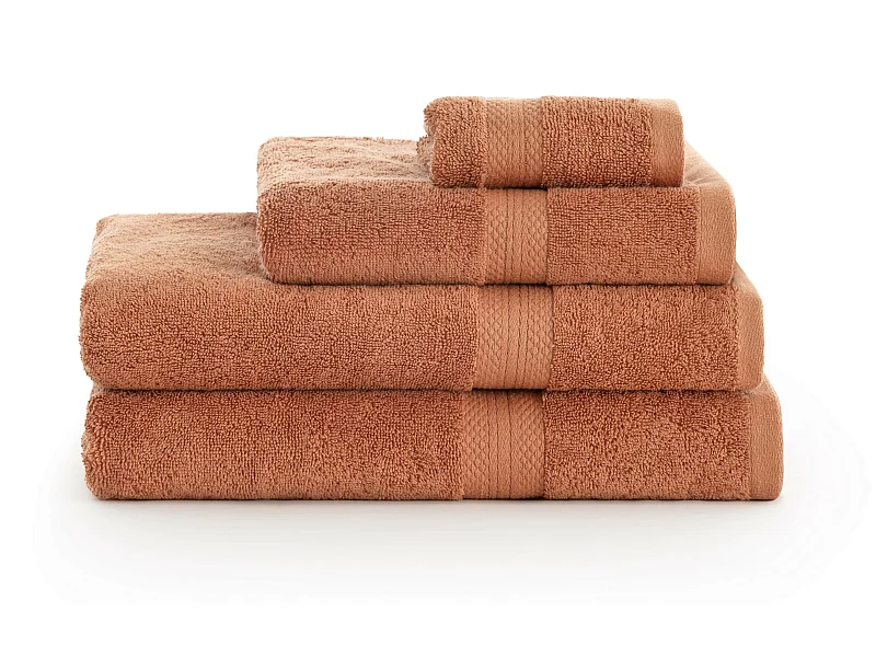 Toalla 100% algodÃ³n peinado 650 gr. Burnt Orange - 100x150