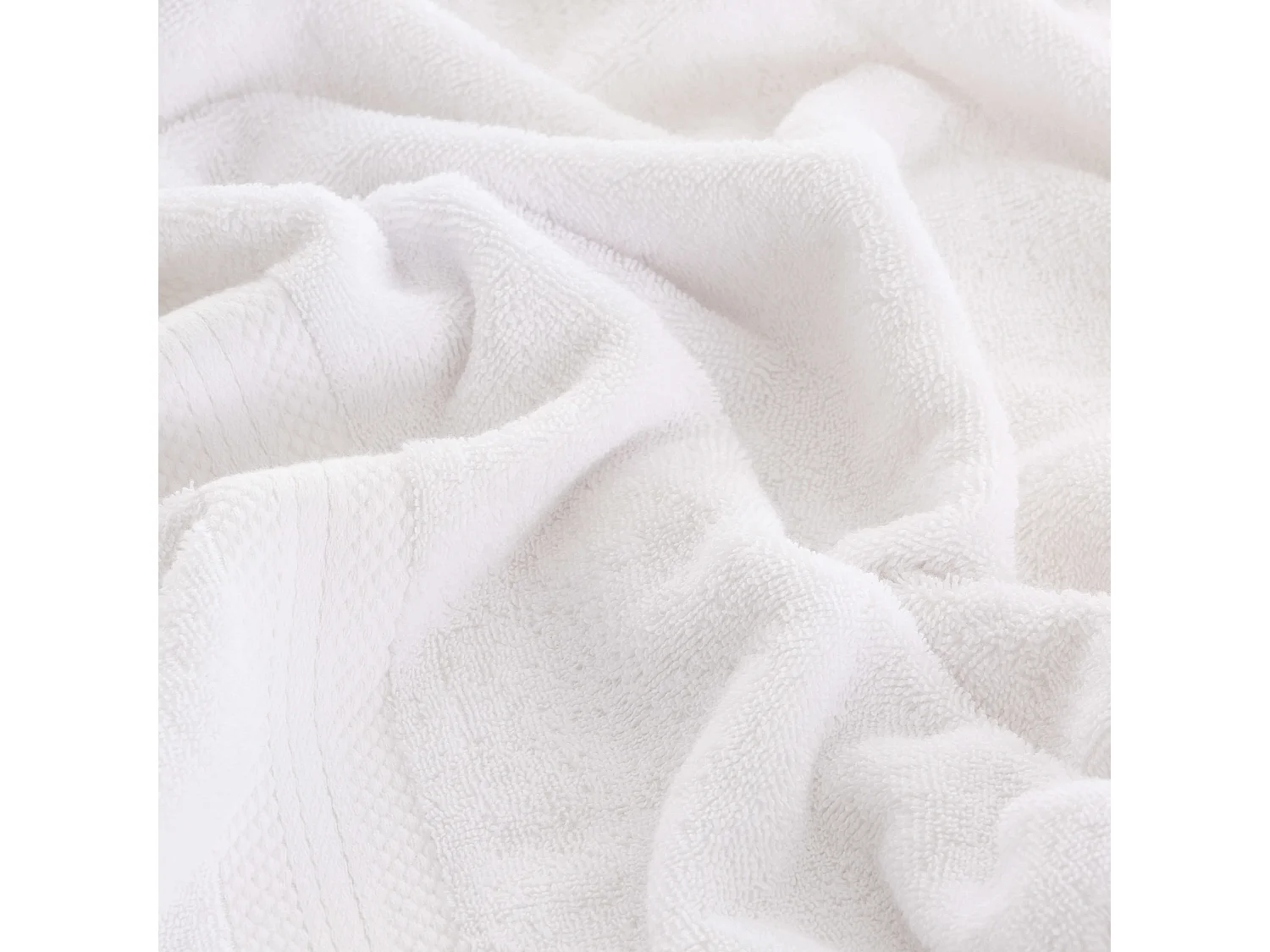 Toalla 100% algodÃ³n peinado 650 gr. White - 70x140 BaÃ±o