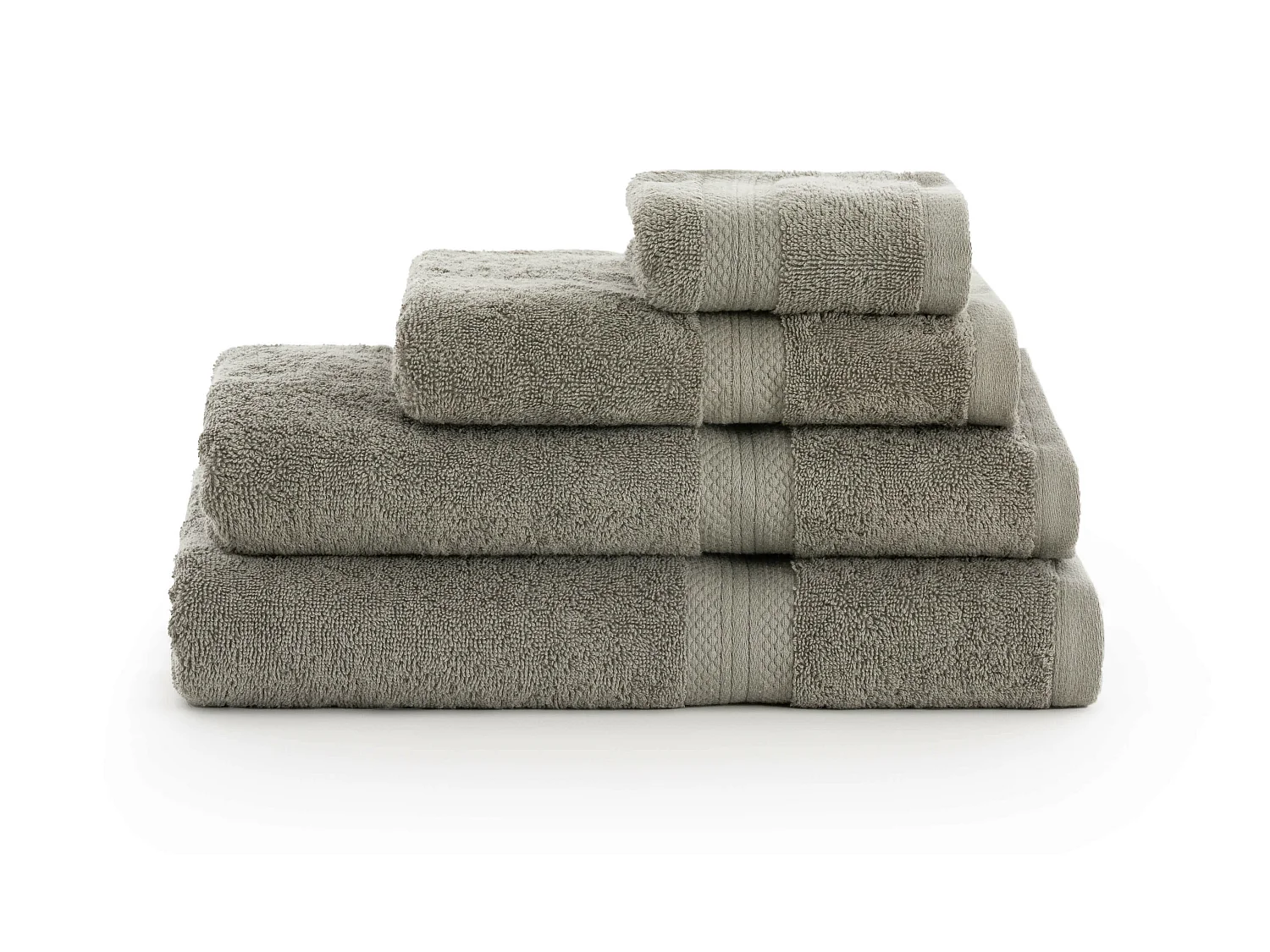 Toalla 100% algodÃ³n peinado 650 gr. Army Green - 30X50 (2 unidades)