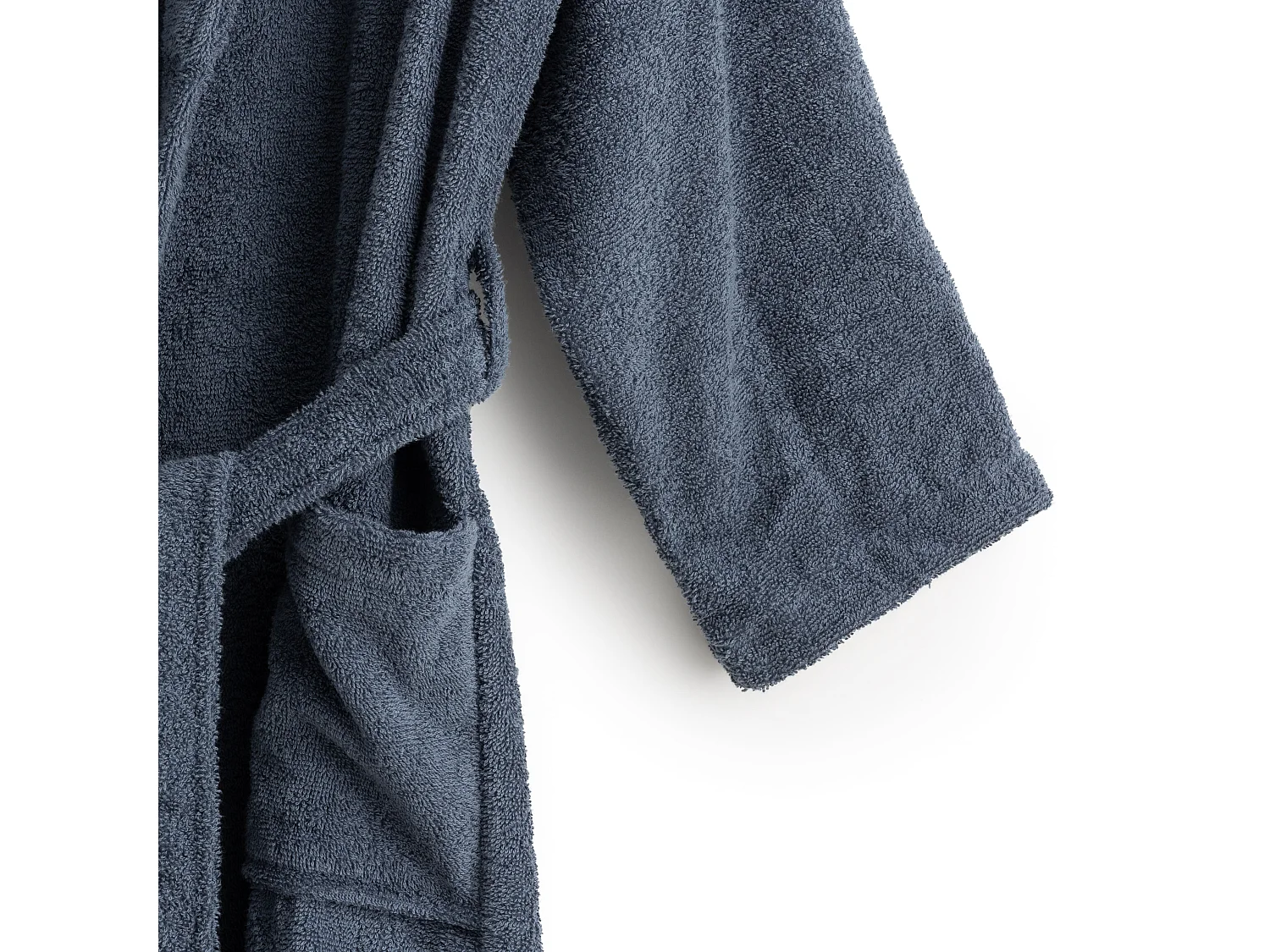 Albornoz 100% algodÃ³n peinado 650 gr. Denim Blue - XS/S