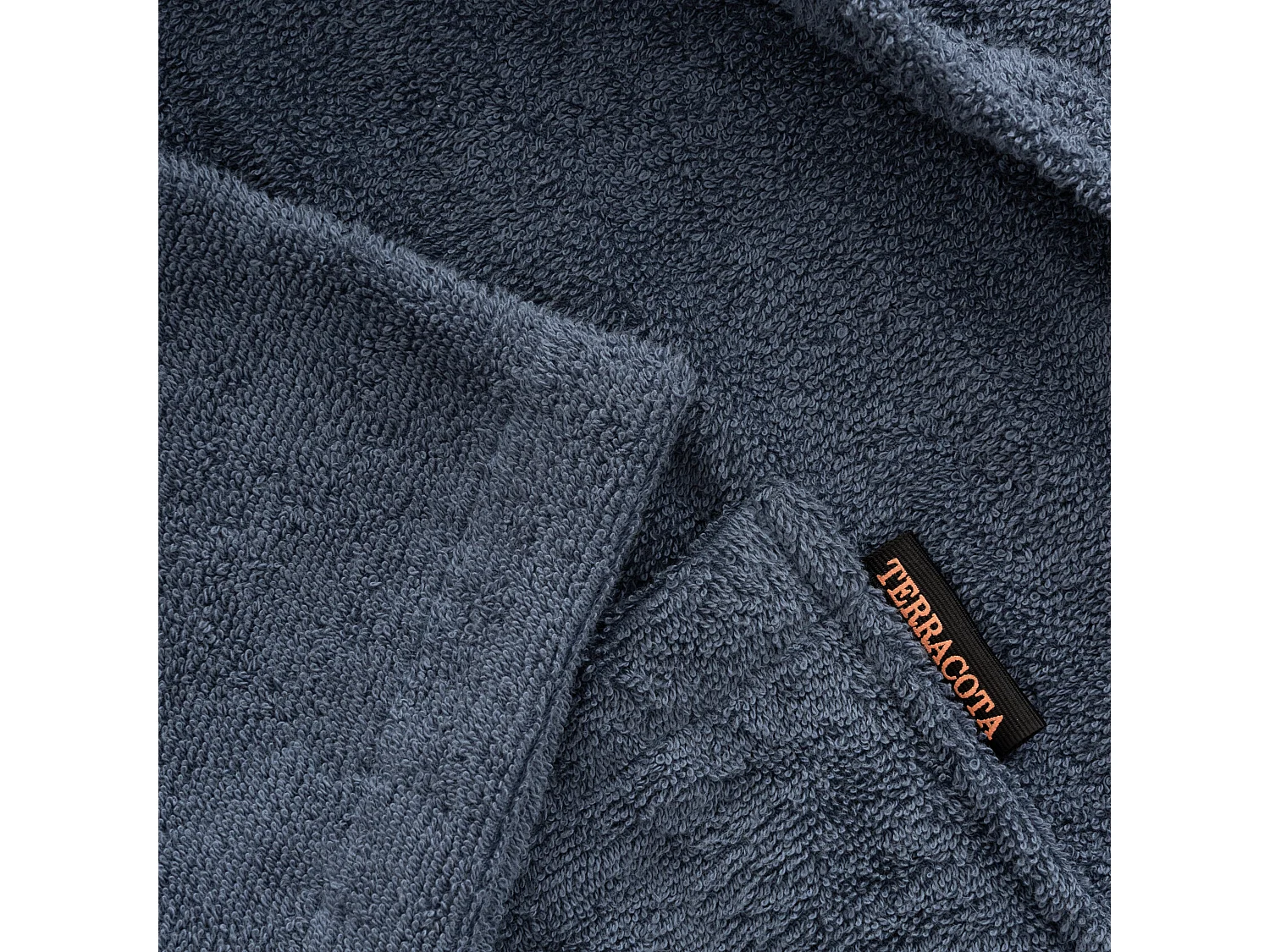 Albornoz 100% algodÃ³n peinado 650 gr. Denim Blue - XS/S