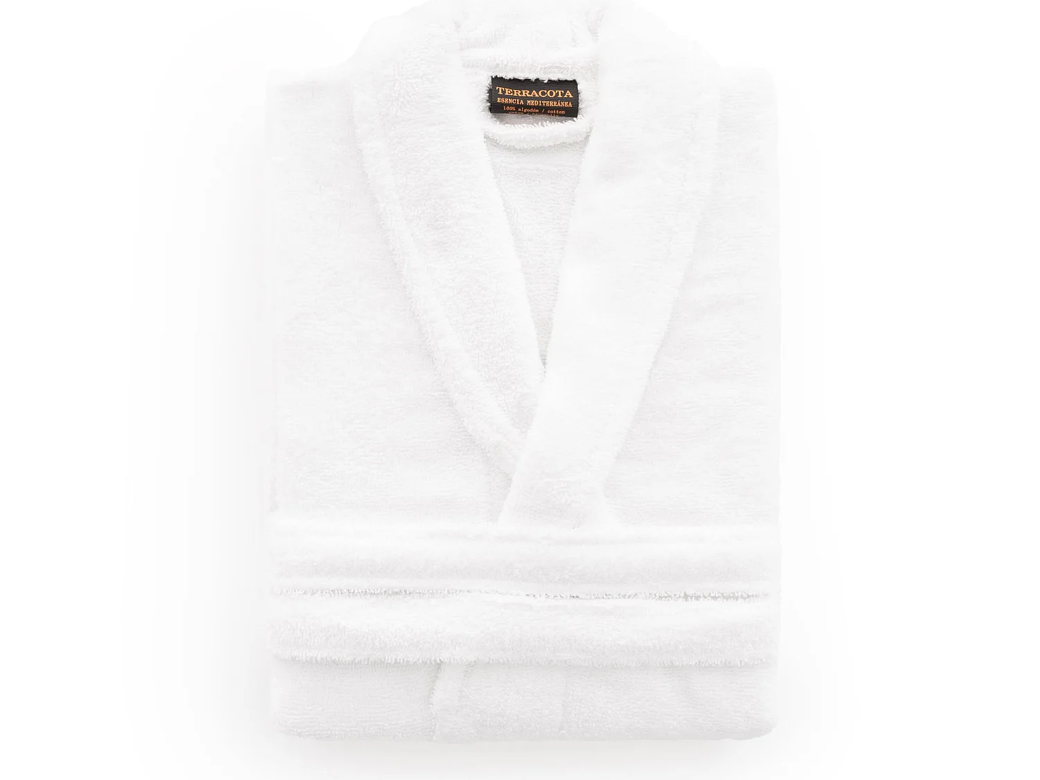 Albornoz 100% algodÃ³n peinado 650 gr. White - XS/S
