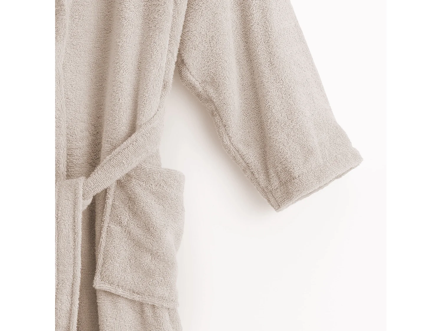 Albornoz 100% algodÃ³n peinado 650 gr. Natural - XS/S