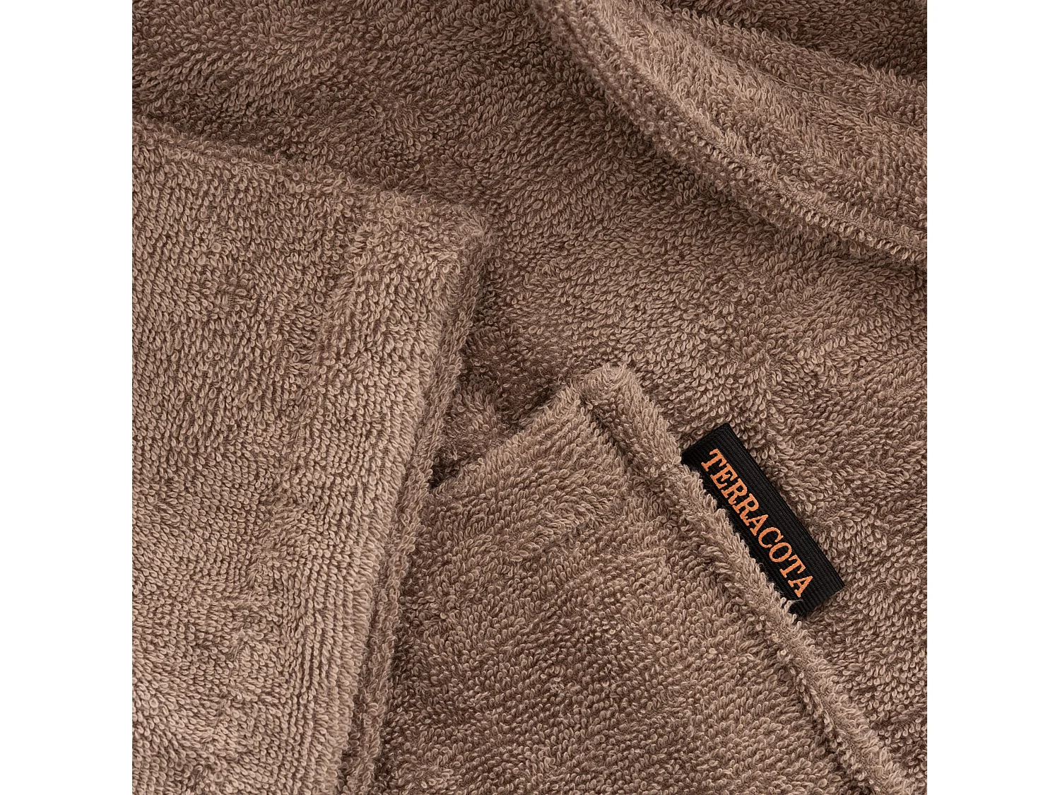 Albornoz 100% algodÃ³n peinado 650 gr. Taupe - XS/S