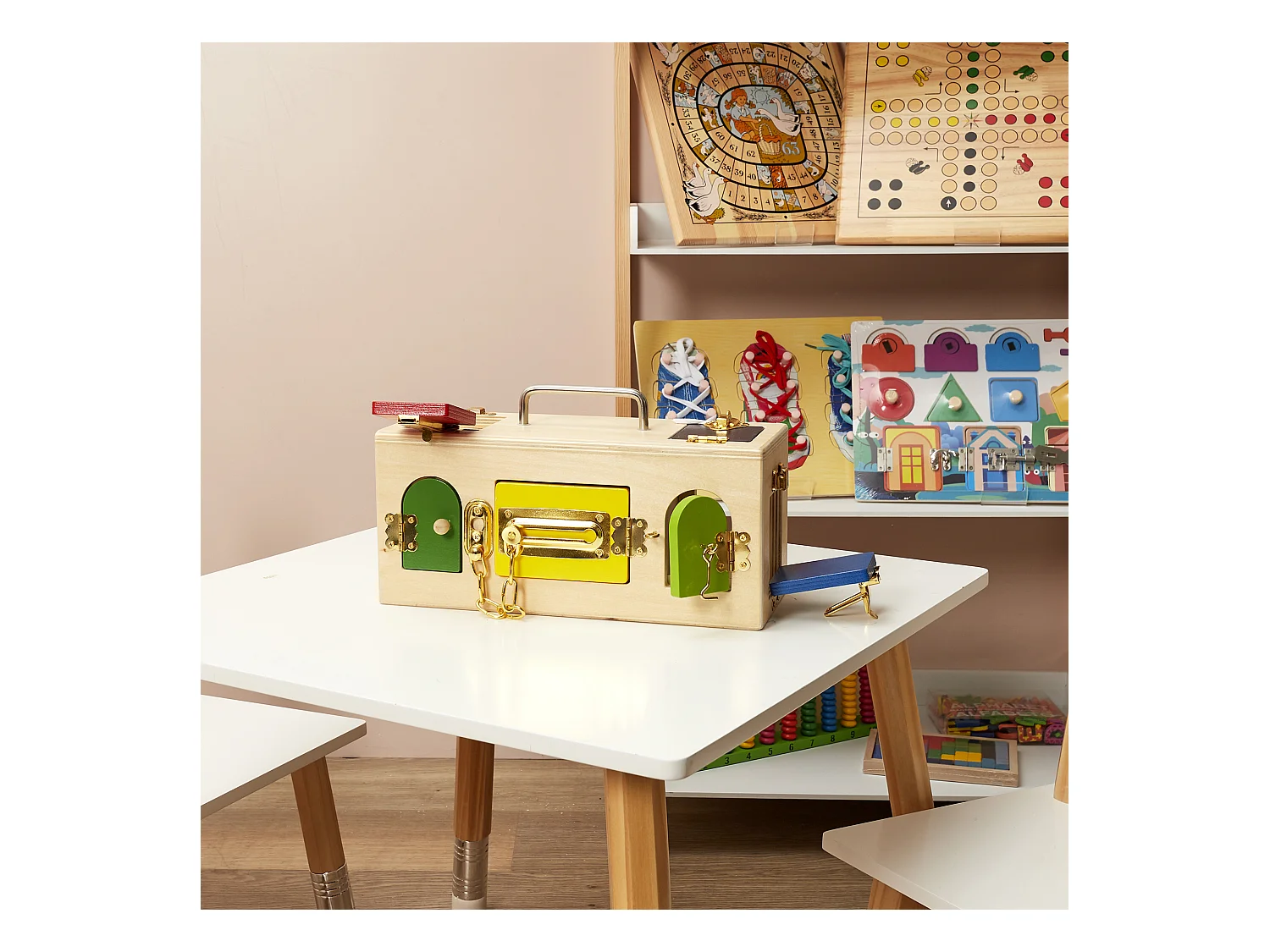 Boite D Apprentissage Sensoriel Multicolore