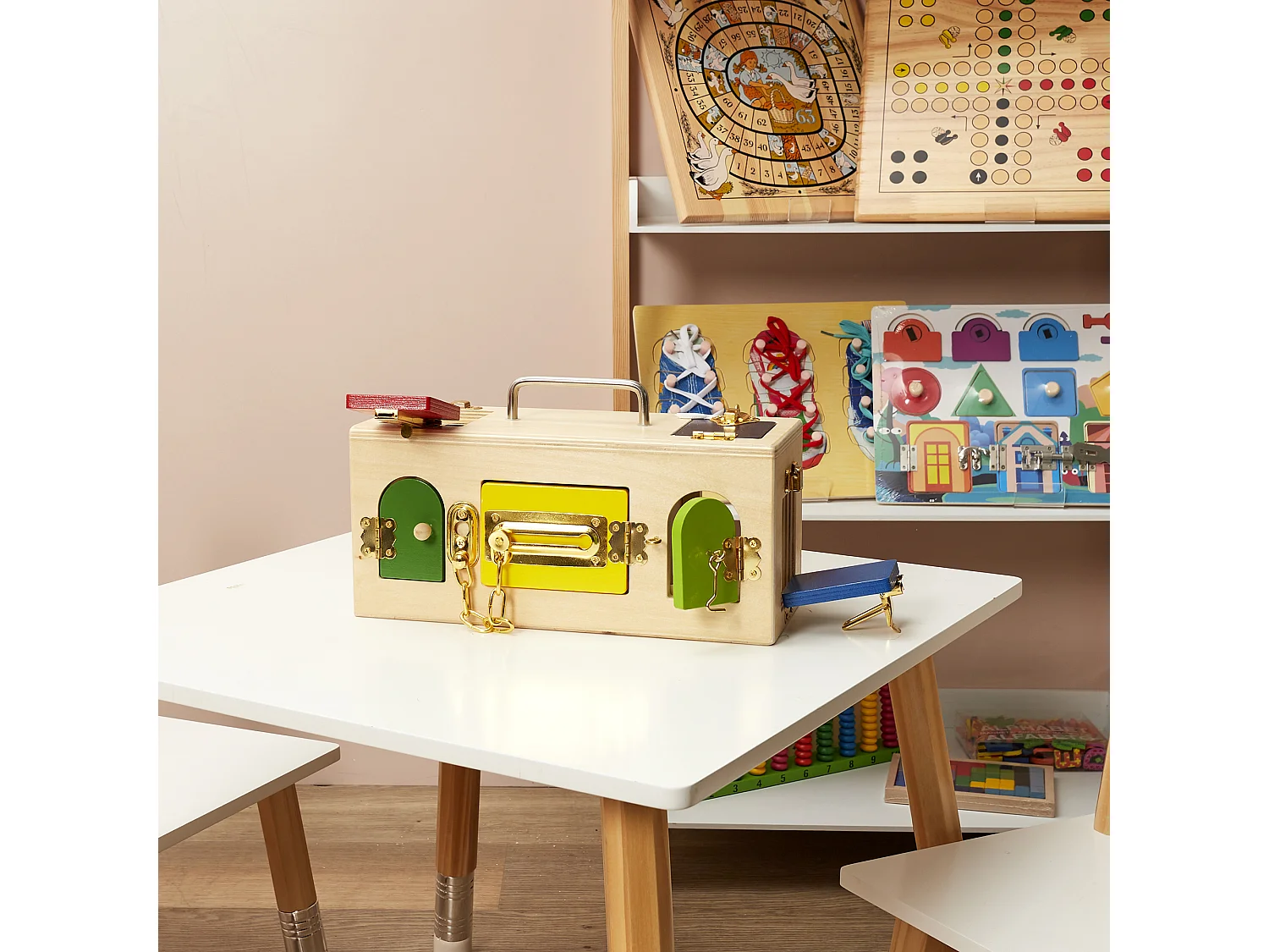 Boite D Apprentissage Sensoriel Multicolore