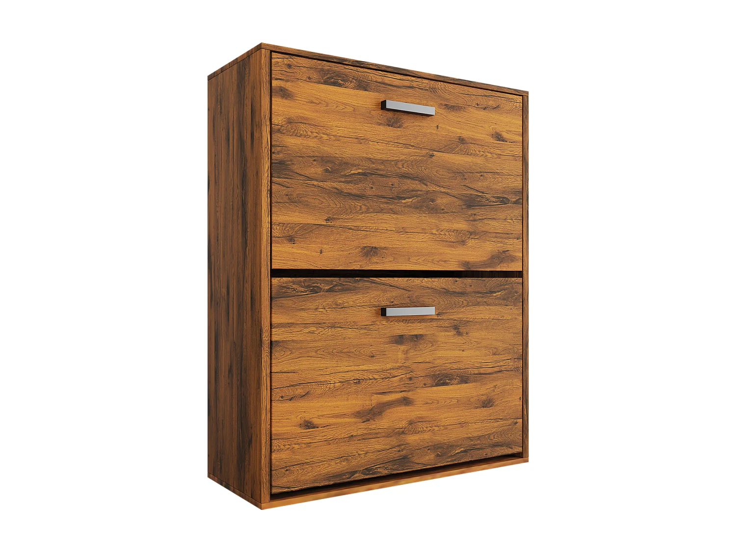 CASABEL Meuble Rangement Chaussure 12 Paires - Pour Entree Couloir - 60x24x80 cm - Bois Vintage