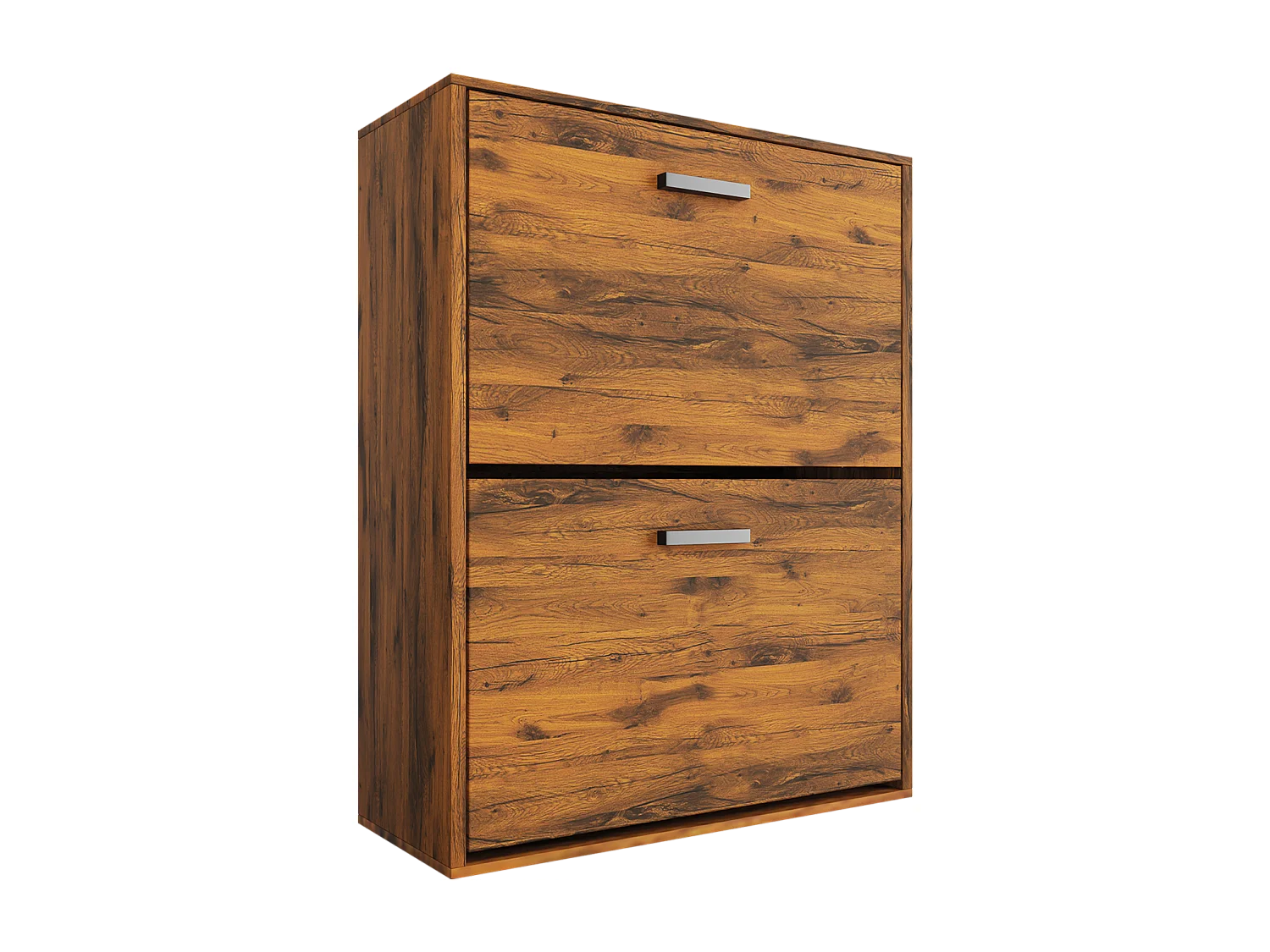 CASABEL Meuble Rangement Chaussure 12 Paires - Pour Entree Couloir - 60x24x80 cm - Bois Vintage