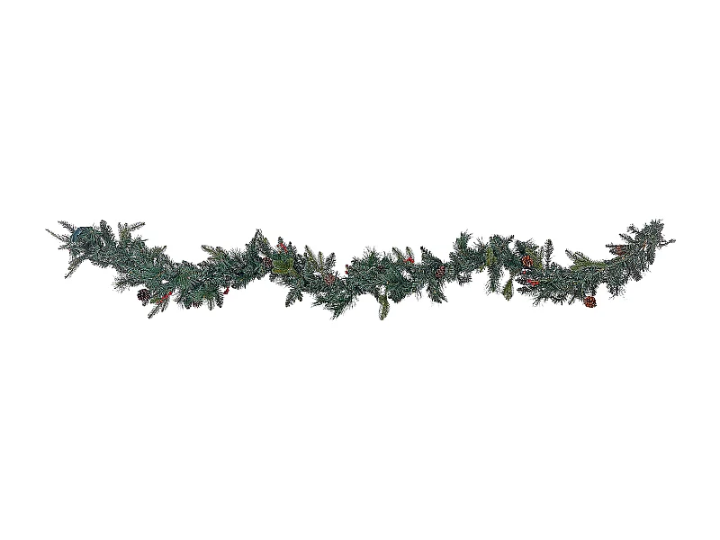 Kerstslinger met LED-verlichting groen 270 cm WHITEHORN