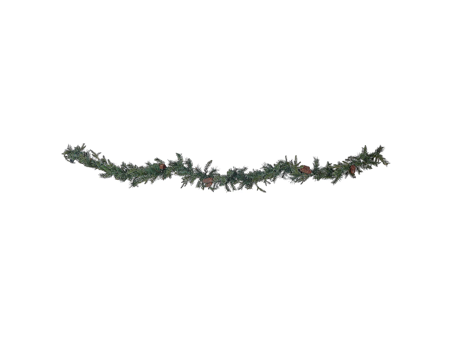 Weihnachtsgirlande grün mit LED-Beleuchtung 270 cm KAMERUN