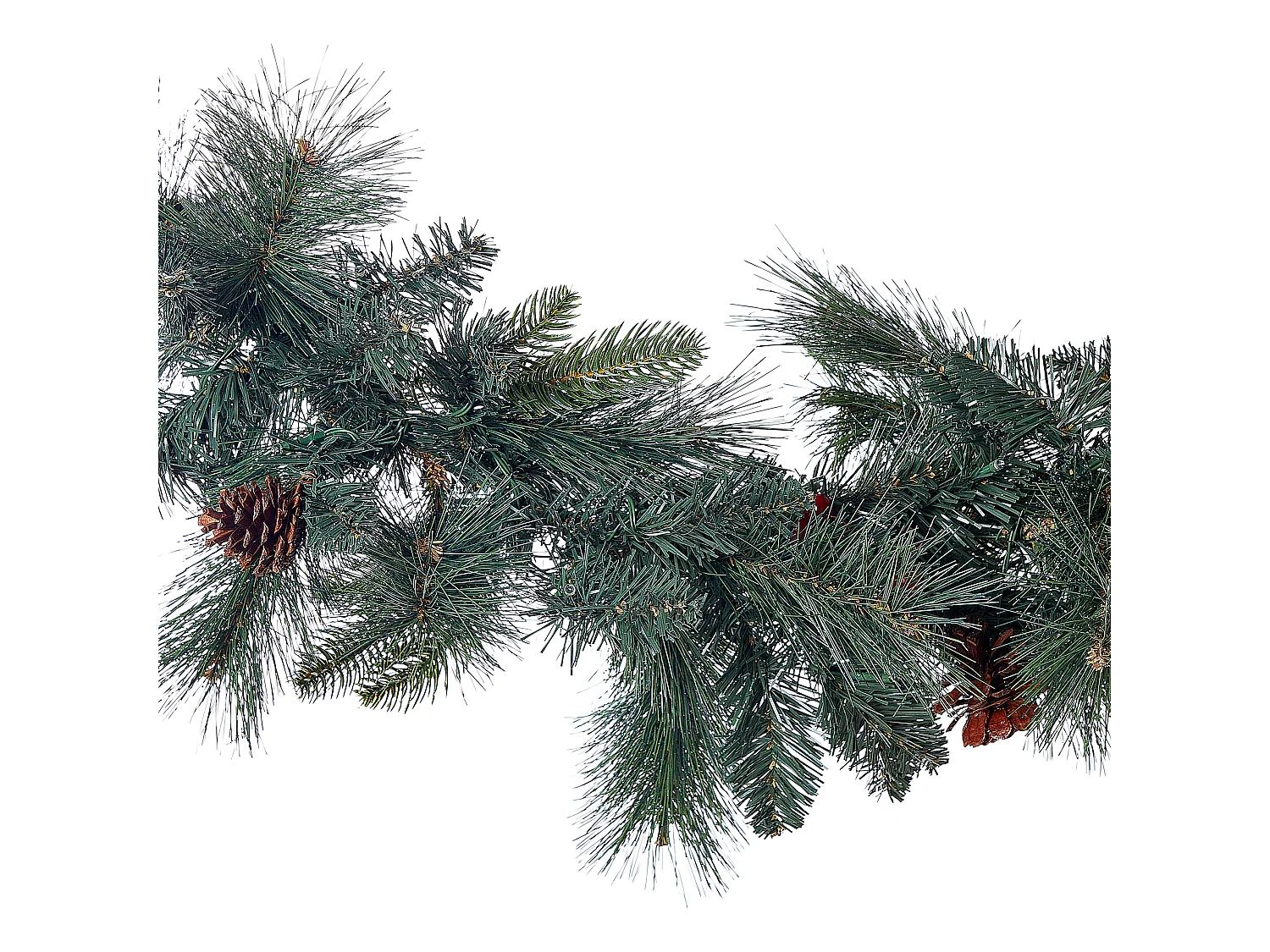 Weihnachtsgirlande grün mit LED-Beleuchtung 270 cm KAMERUN