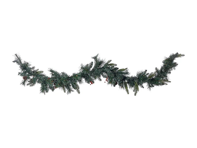 Weihnachtsgirlande grün mit LED-Beleuchtung 180 cm WHITEHORN