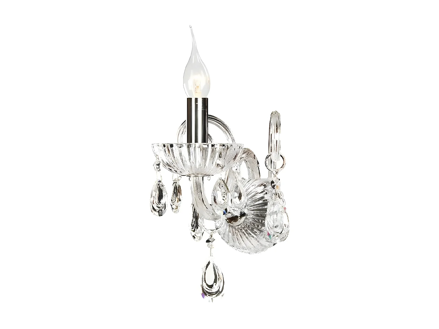 Lampada a Parete Queen, Trasparente, 23x23x34 cm, EPIKASA