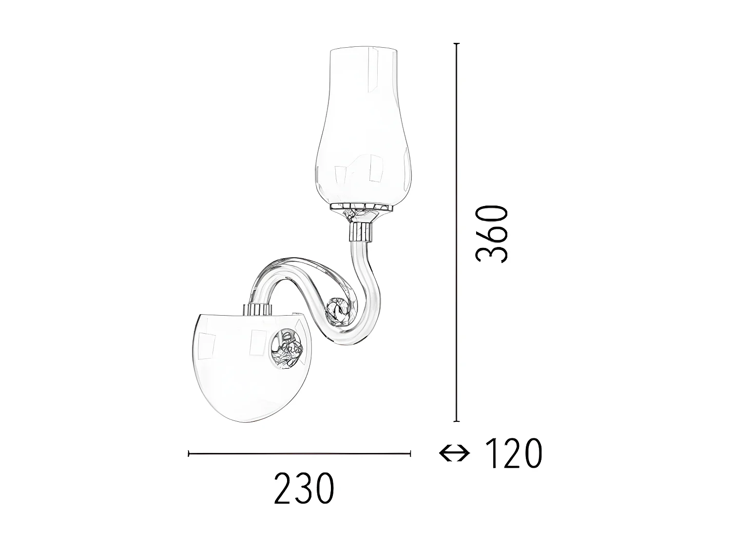 Wandlamp Lutecja - Wit - 13x13x13 cm - EPIKASA