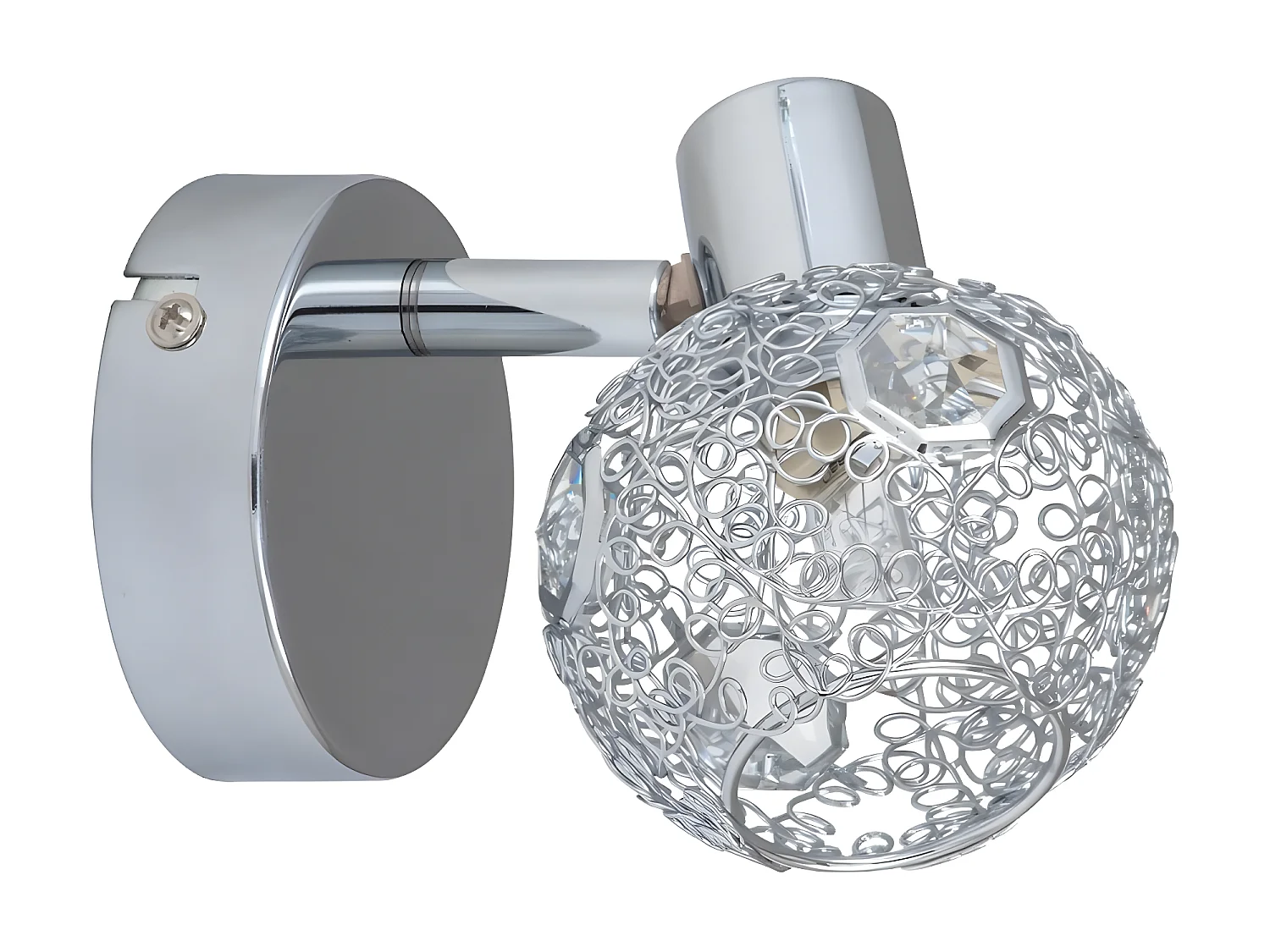 Candeeiro Lena, Prata, 12x8x8 cm, EPIKASA