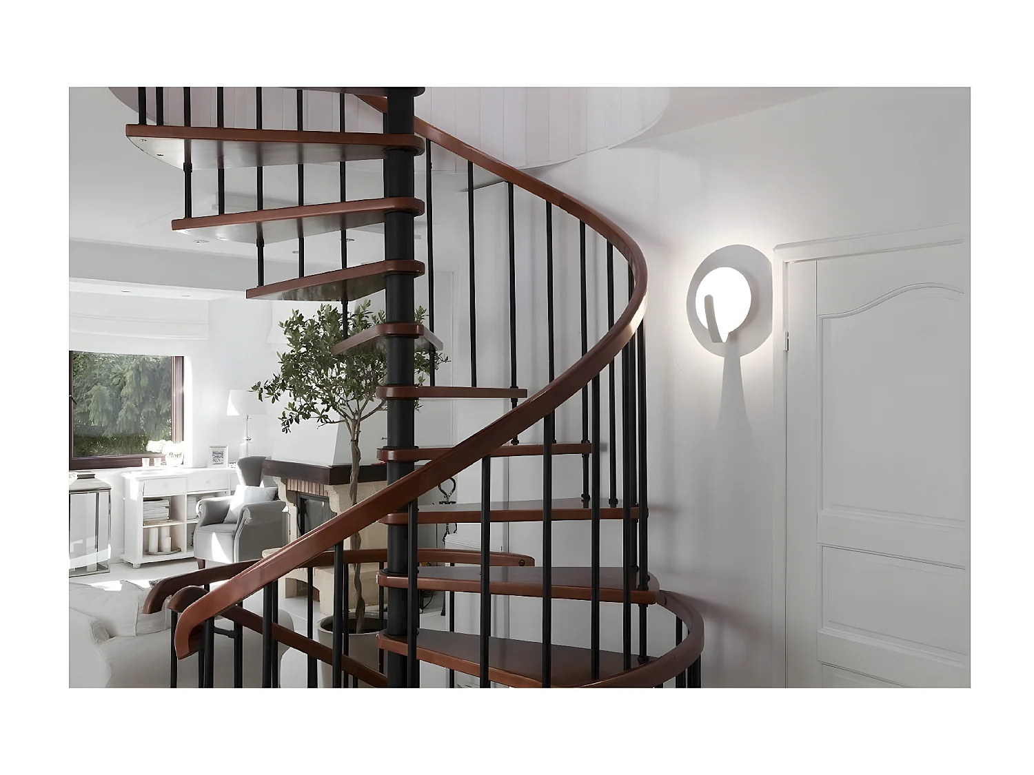 Wandlamp Sat - Wit - 22x22x0,9 cm - EPIKASA