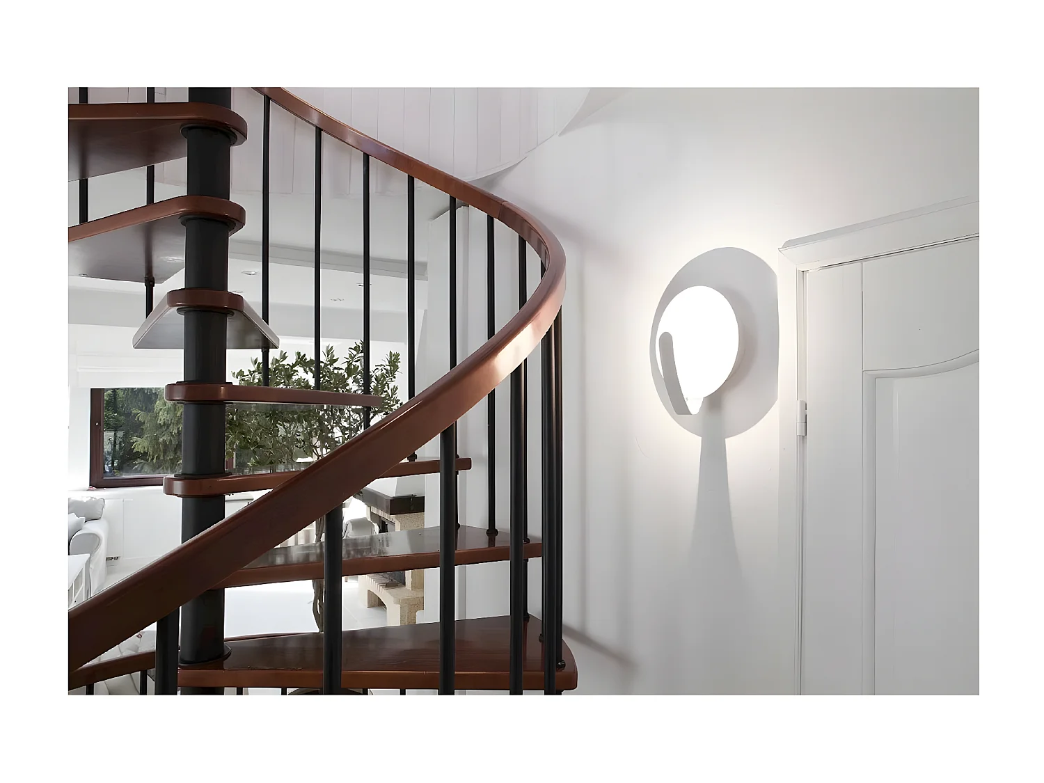 Wandlamp Sat - Wit - 22x22x0,9 cm - EPIKASA