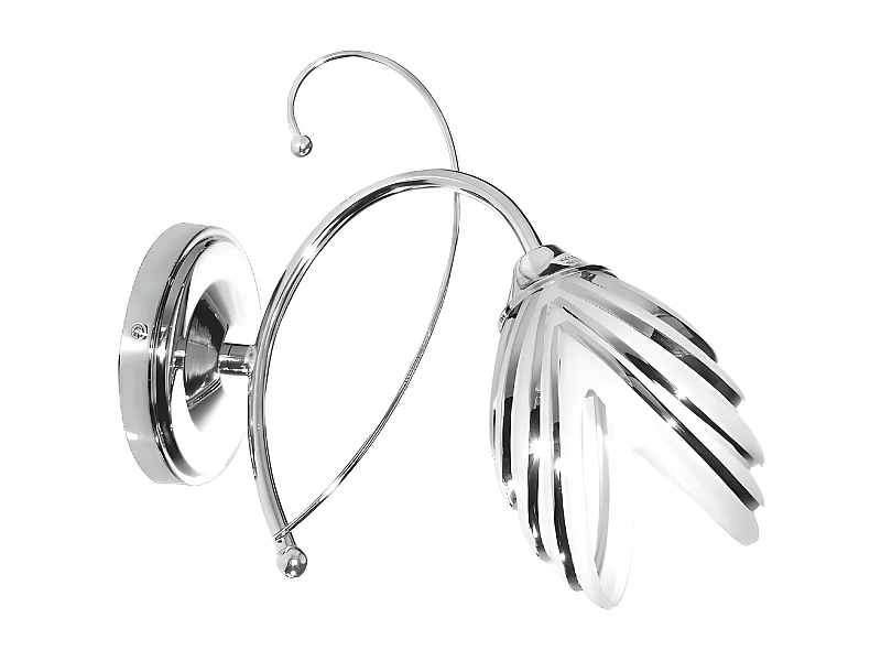 Lampada a Parete Capri, Argento, 22x23x26 cm, EPIKASA