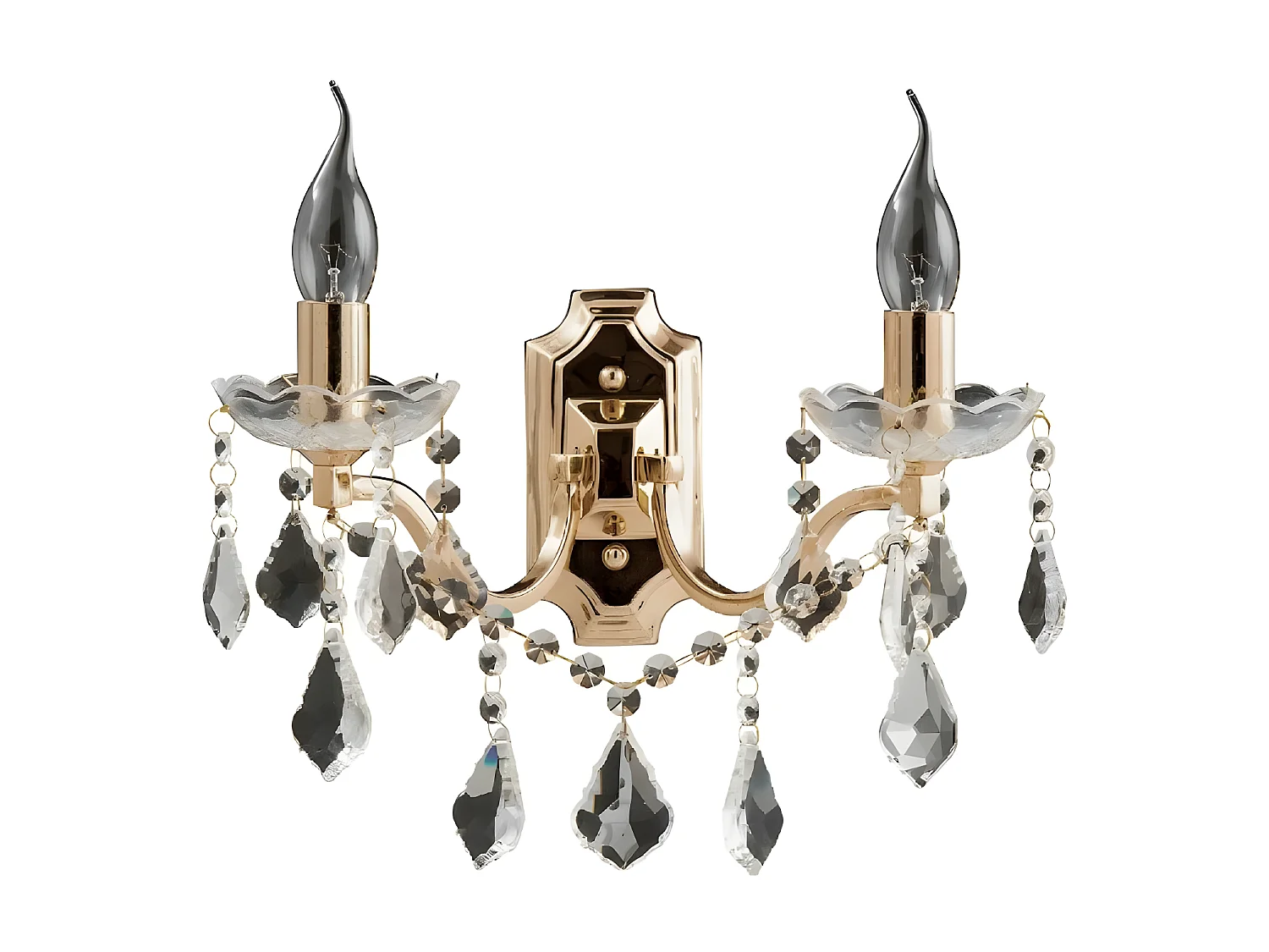 Wandlamp Odessa - Goud - 47,5x10x13,5 cm - EPIKASA