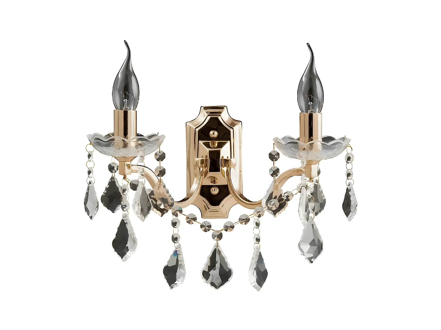 Wandlamp Odessa - Goud - 47,5x10x13,5 cm - EPIKASA
