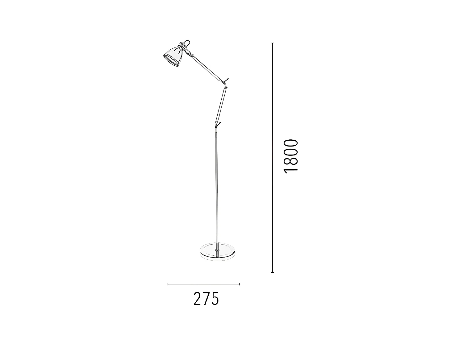 Staande Lamp Jerona - Blauw - 27,5x27,5x180 cm - EPIKASA
