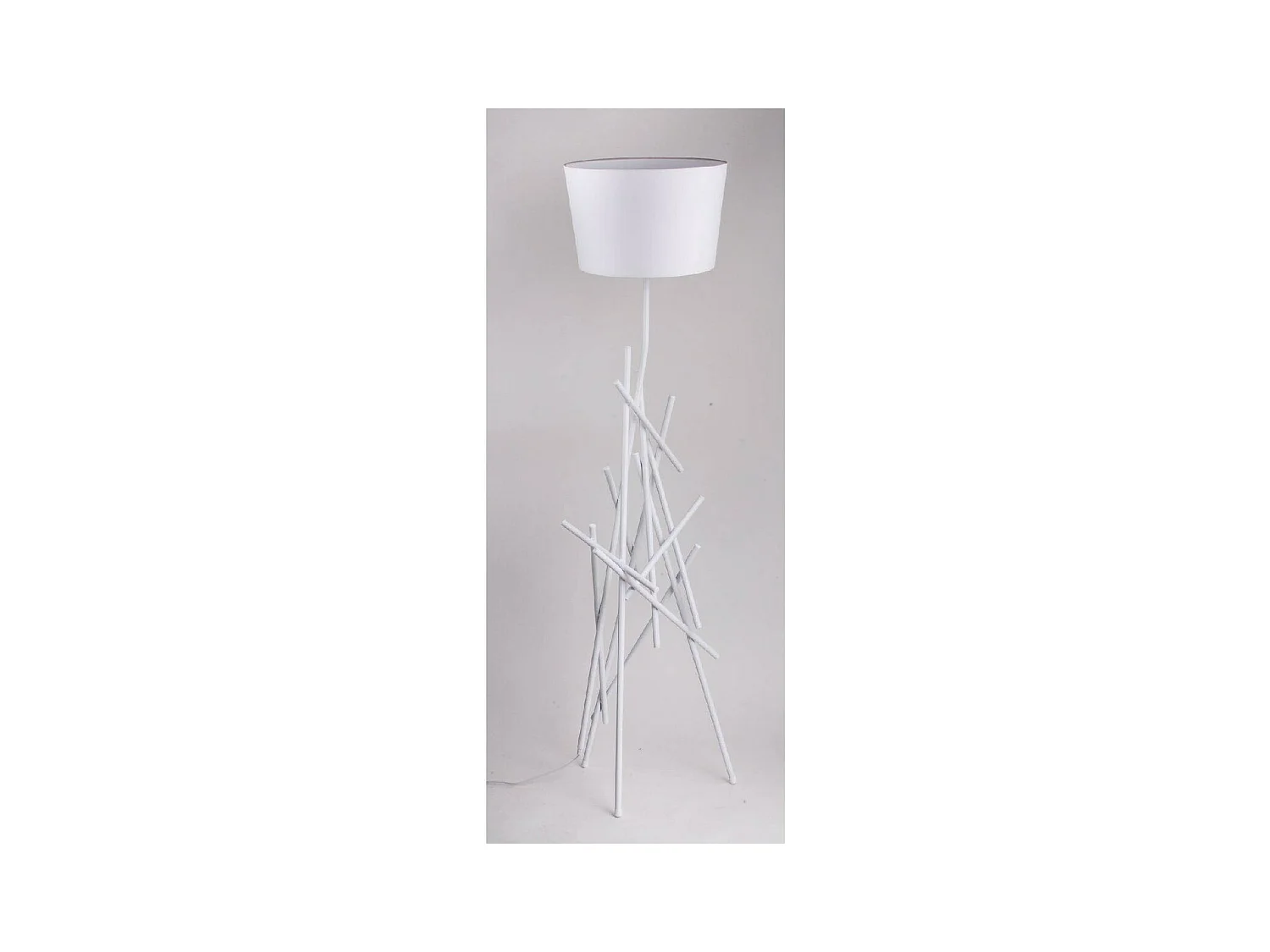 Candeeiro de Pé Glenn, Branco, 40x40x162 cm, EPIKASA