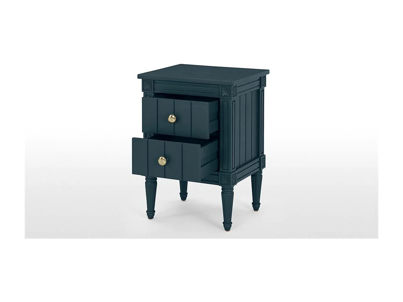 Bourbon table de chevet vintage bleu foncé