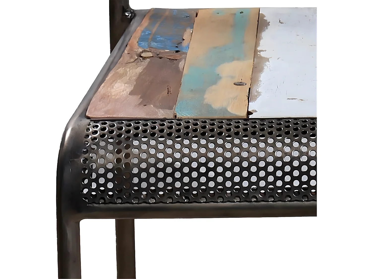 Kleo, chaise perforée et bois