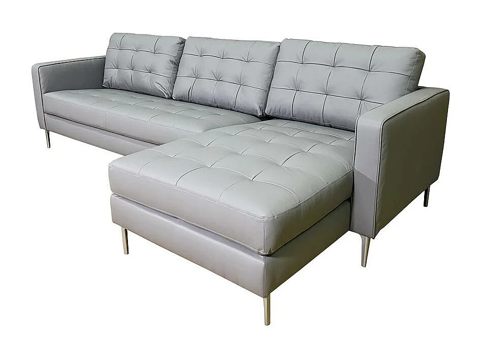 Elvis canapé d'angle droit gris