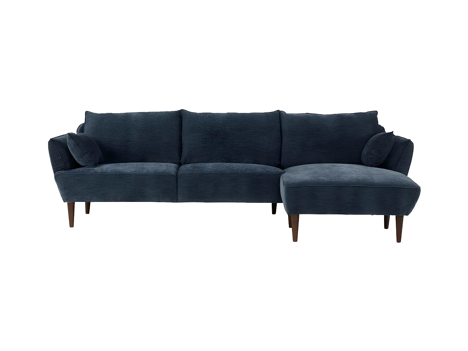 Becca canapé d'angle droit bleu océan