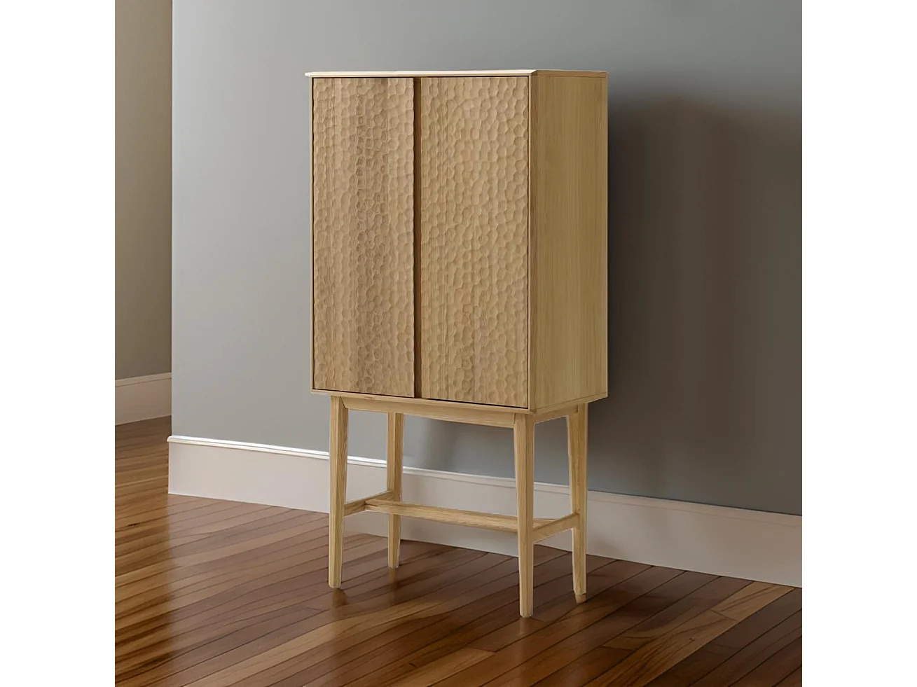 Abbon buffet haut chêne texturé