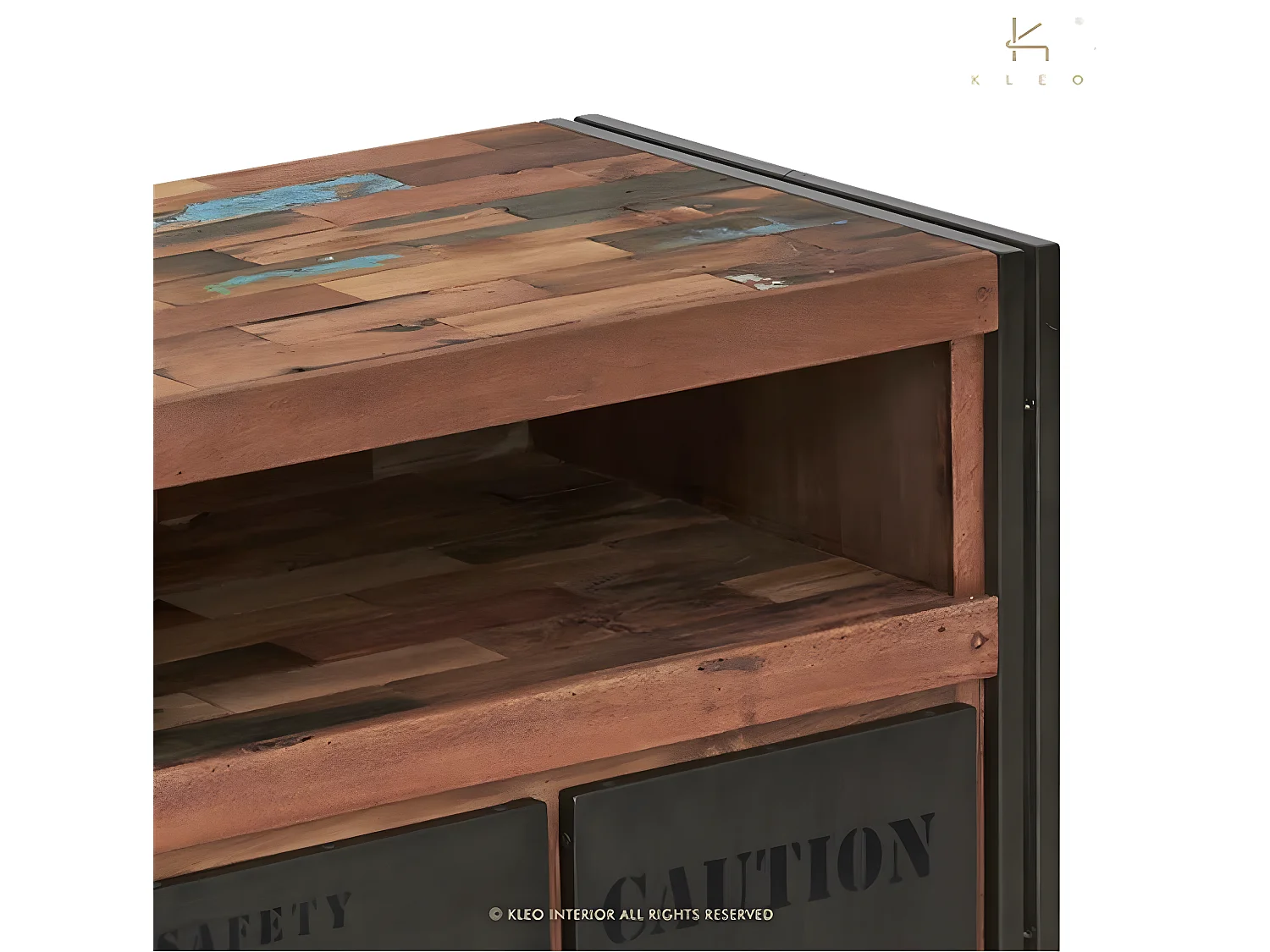 Nautical, meuble 2 tiroirs et 1 porte