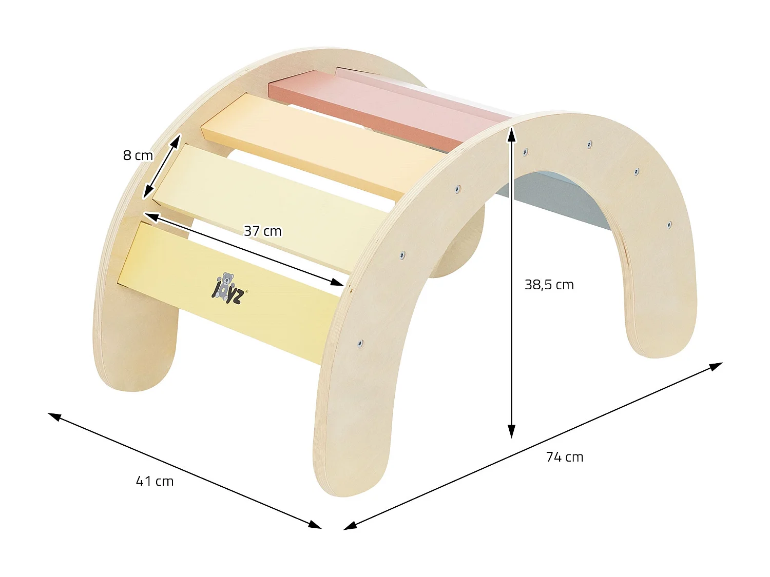 Arc à grimper Enfants Jouets Montesorri Bois Motricité