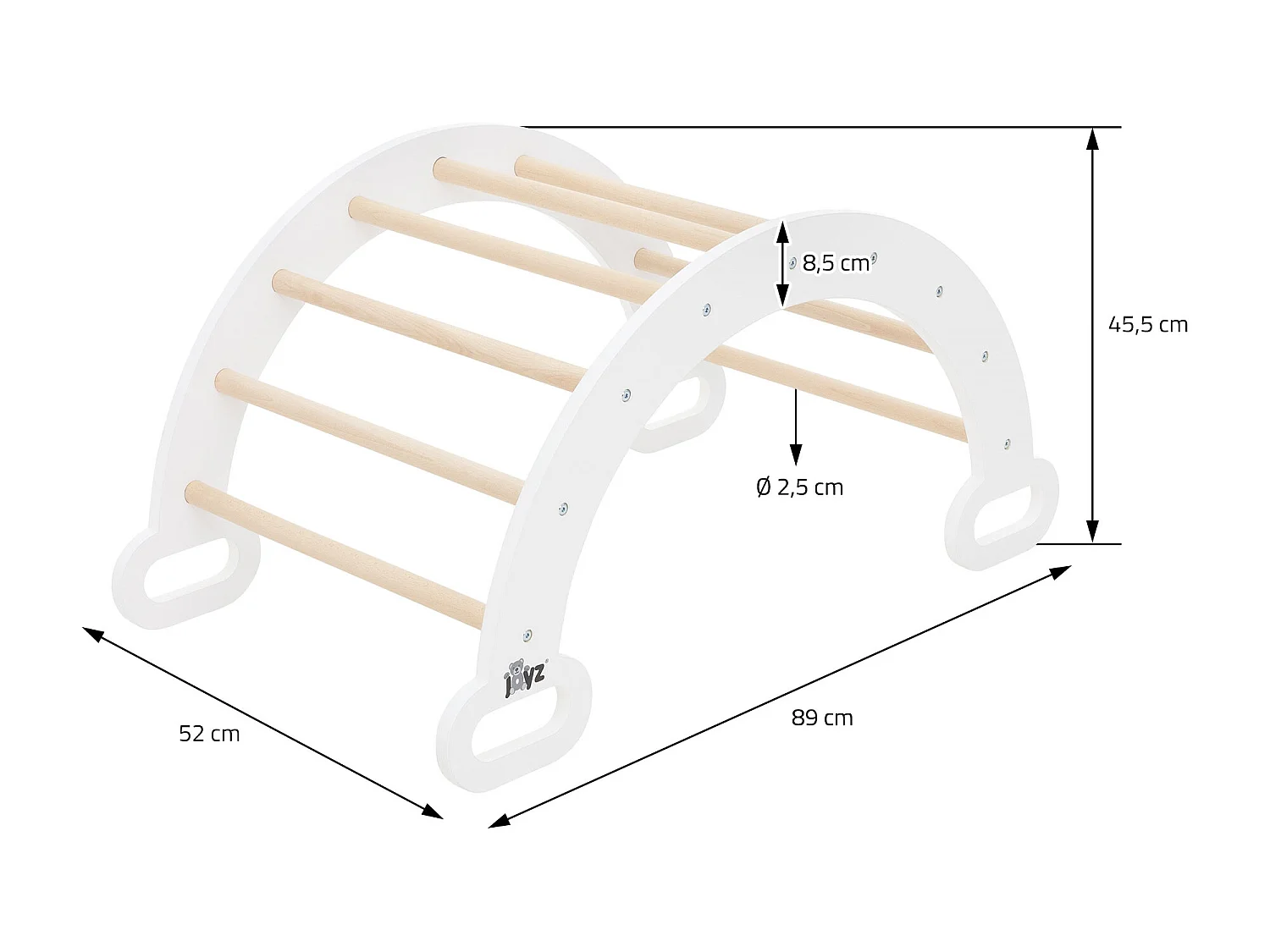 Arc à grimper Enfants Jouets Montesorri Bois Motricité