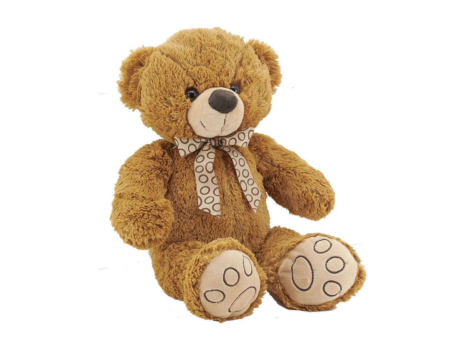 Peluche ours en acrylique brun 30 cm