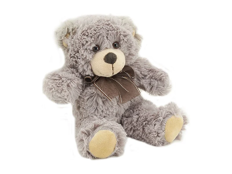 Bär Plüschtier aus dunklen grauen Acrylfasern