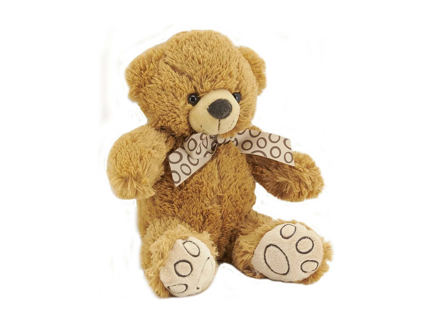 Peluche ours en acrylique brun 20 cm