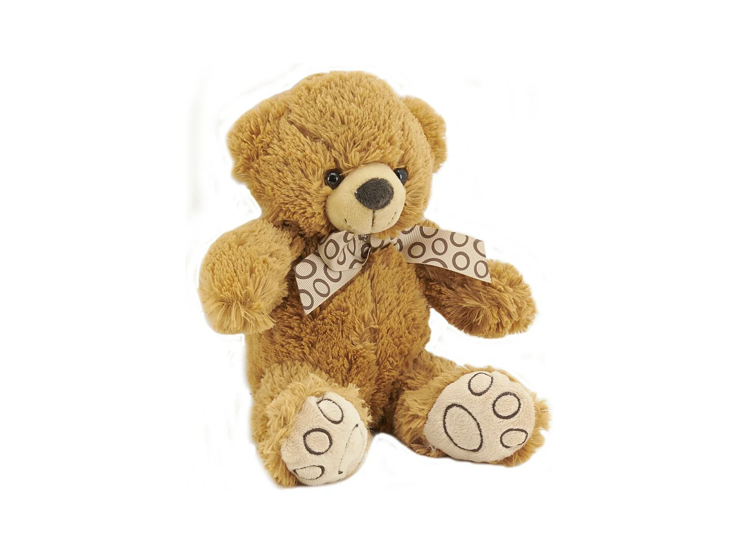 Peluche ours en acrylique brun 20 cm