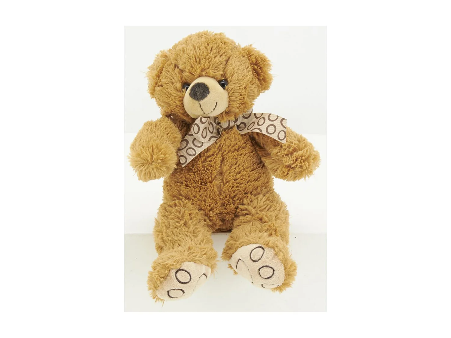 Peluche ours en acrylique brun 20 cm